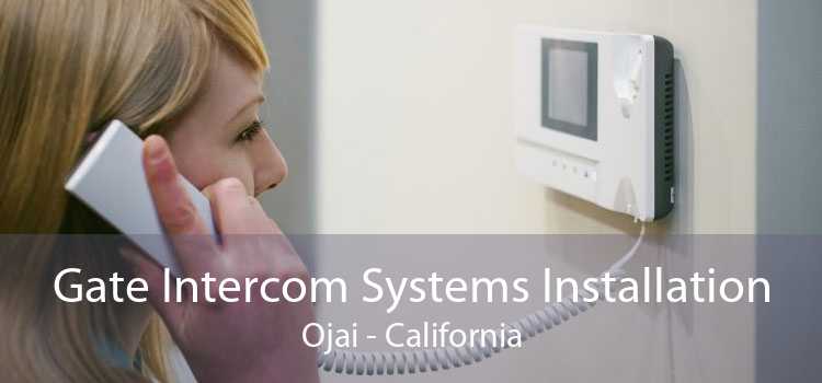 Gate Intercom Systems Installation Ojai - California