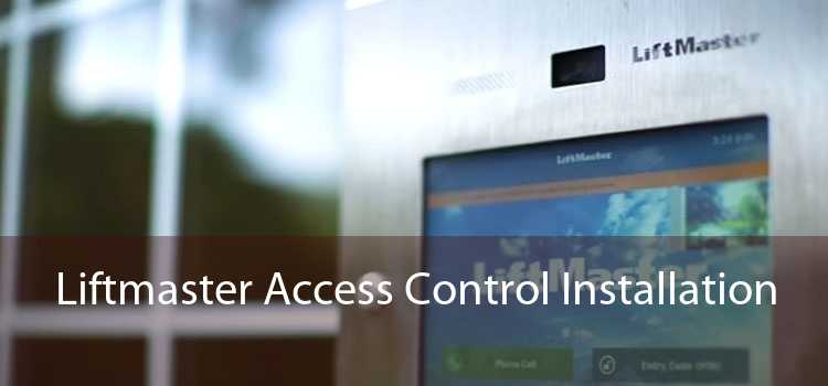 Liftmaster Access Control Installation 